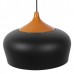Φωτιστικό Κρεμαστό Καμπάνα Φ35cm E27 230V Μαύρο Μεταλλικό Καπέλο 4387-BL